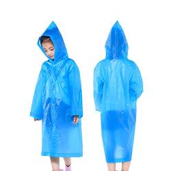 XGOPTS Regenponcho Kinder Regenjacke Verdickt Umweltfreundlich Regenschutz Wasserdicht Transparent Mantel Abenteuer Regencape mit Kapuze Regenmantel Mädchen Junge Regenanzug Fahrrad Spazierengehen von XGOPTS