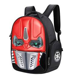 XGOPTS Schulrucksack Kinder Tagesrucksack Wasserdicht Kinderrucksack LED Roboter Schultasche Einstellbar Schulranzen Junge Ranzen mit Flaschenhalter Rucksack Kindergarten Freizeit Alltagsleben von XGOPTS