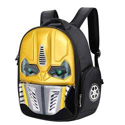 XGOPTS Schulrucksack Kinder Tagesrucksack Wasserdicht Kinderrucksack LED Roboter Schultasche Einstellbar Schulranzen Junge Ranzen mit Flaschenhalter Rucksack Kindergarten Freizeit Alltagsleben von XGOPTS