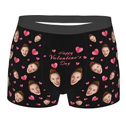 XIAO.Z Personalisierte Lustige Gesicht Boxershorts,Benutzerdefinierte Gesicht Boxershorts, Freundin Gesicht Druck Foto Boxershorts Herren Boyfriend Briefs von XIAO.Z