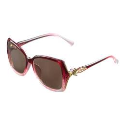 XIAOGUDONG Sonnenbrille Aus Natürlichem Kristall, High-End-Modesonnenbrille Für Elegante Frauen, Hochauflösender Augenschutz, UV-Schutz, Sonnenschutz-Sonnenbrille,d von XIAOGUDONG
