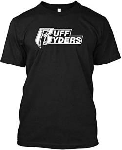 Herren T-Shirt Ruff Ryders Rap Hip Hop - Schwarz Weiß Gelb Schwarz Rot, Farbe05, M von XIAOLING