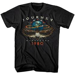 Journey Departures Album Tour 1980 Herren weißes T-Shirt Frauen Rock Band Vintage Concert Merch, Farbe18, XXL von XIAOLING