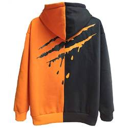 XIAOYAO Hoodie Herren Techwear Kapuzenpullover Hip Hop Long Sleeve Streetwear Urban Pullover Unisex Casual von XIAOYAO