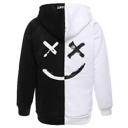 XIAOYAO Hoodie Herren Techwear Kapuzenpullover Hip Hop Long Sleeve Streetwear Urban Pullover Unisex Casual von XIAOYAO