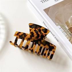 Frauen-Haar-Greifer-Leopard-Krabben-Klipp-Pferdeschwanz-Haar-Klammer-Haarnadel for Haar-Zusätze Headwear 1Pcs (Color : 1 leopard-7.5cm) von XIBANY