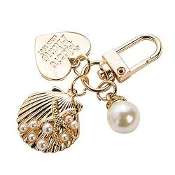 Schlüsselanhänger Damen Herren Kreativer Schlüsselanhänger Charm Geldbörse Schlüsselanhänger Handtasche Anhänger Strass Perlen Schlüsselanhänger Schlüsselanhänger Garagentoröffner (A, One Size) von XICEN