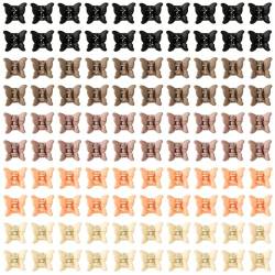 100 Stück Mini Schmetterling Haarspangen für Mädchen, Niedliche Kleine Schmetterlingskralle Clip 90er Jahre Kleine Kleinkind Haarschmuck für Baby Damen (5 Farben) von XIHIRCD