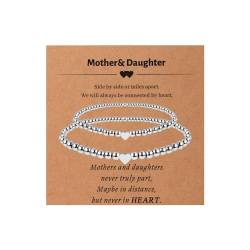 XIHIRCD 2St Mutter Tochter Armbänder Set, Geschenke für Mutter und Tochter Muttertagsgeschenke für Mama Stilvoll Tochter Armband Armbänder für Mama für Frauen Großmutter Geburtstagsgeschenk von XIHIRCD