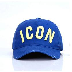 XIMAO Simple Cotton Baseball Caps Icon Letters Hochwertige Kappe Männer Frauen Hut Trucker Snapback Dad Hats-Blue von XIMAO