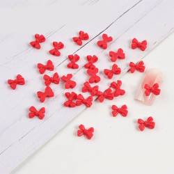 Simple Bowknots Nail Art Decorations Short Ribbon DIY Crafting Accessories 3D Bows Nail Sticker Resin Bows Nail Bowknot Nail Stickers von XINGLIDA