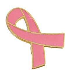 XINGLIDA Anstecknadel für Wohltätigkeitsorganisationen, rosa Schleife, Modeschmuck, Gesundheitsbewusstsein, stilvolle rosa Schleifenbrosche, 20*27MM, Metall von XINGLIDA