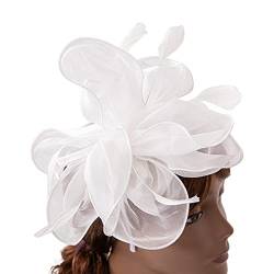 XINGLIDA Fascinator für Damen, Derby, Pillbox, Cocktail, Teeparty, Stirnband, Feder-Fascinator, Blumen-Fascinator, Hut (W#) von XINGLIDA