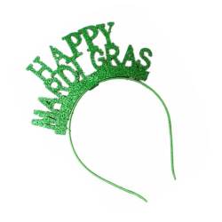 XINGLIDA Haarband, Glitzer-Puder, Heiliger Patricks-Tag, Haarreif, schöne Haarreife, Festival-Aufführungen, Kopfschmuck, Weihnachtsgeschenk für Paare (Nr. 2) von XINGLIDA