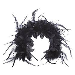 XINGLIDA Haarband, zartes Kunstblumen-Haarband, dünnes seitliches Haarband, Kunstblumenform, Stirnband für Mädchen, Halloween-Haarband (BK#) von XINGLIDA