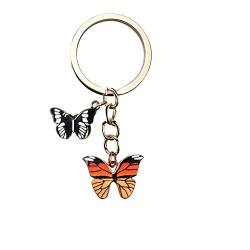 XINGXINLIAN Schlüssel Anhänger, Schlüsselanhänger Schmetterling, Schlüsselanhänger für Frauen Mädchen Kinder, Metall Vintage Schmetterling Anhänger Dekor von XINGXINLIAN