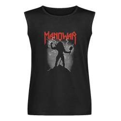 Manowar Graphic Top Shirt Men's Vests Tank Tops O-Neck 100% Cotton Undershirts Unisex Sleeveless T-Shirt M von XINGYUE STAR