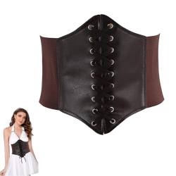 XINTANGXIA Frauen Tied Waspie Gürtel Damen Schnürkorsett Elastischen Breiten Band Korsett Elastische Taille Gürtel für Damen Halloween Partys von XINTANGXIA