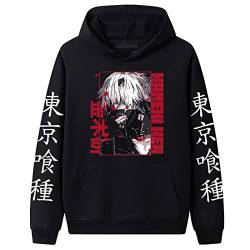XINTAYEL Tokyo Ghoul Hoodie Kaneki Ken Bedrucktes Langarm-Sweatshirt Harajuku Lässiger Anime Cosplay Pullover Pullover für Damen Herren, XL von XINTAYEL
