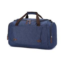 XINYASEE Herren- und Damen-Reisetasche aus Segeltuch mit Mehreren Fächern, Vintage-Reisetasche, Wochenend-Sport, Camping, Fitness, Reiseutensilien (blau) von XINYASEE