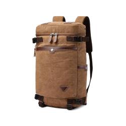 XINYASEE Segeltuch-Sporttasche für Männer und Frauen, Wander-Reisetasche, Vintage-Reisetasche, unverzichtbar für Wochenend-Sport, Camping, Training, Reisen (Kaffee) von XINYASEE