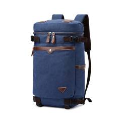 XINYASEE Segeltuch-Sporttasche für Männer und Frauen, Wander-Reisetasche, Vintage-Reisetasche, unverzichtbar für Wochenend-Sport, Camping, Training, Reisen (blau) von XINYASEE
