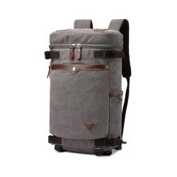 XINYASEE Segeltuch-Sporttasche für Männer und Frauen, Wander-Reisetasche, Vintage-Reisetasche, unverzichtbar für Wochenend-Sport, Camping, Training, Reisen (grau) von XINYASEE