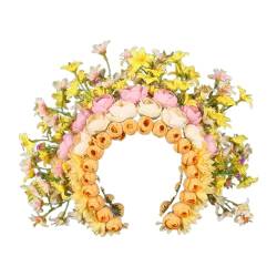 Vintage Inspirierte Blumen Ethno Blumen Anmutiges Haar Accessoire Für Frauen Femininer Hochzeits Kopfschmuck Einzigartiger Kopfschmuck von XINYIN