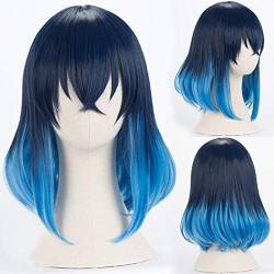 Anime Demon Slayer: Kimetsu No Yaiba Cosplay Hashibira Inosuke Wig Heat Resistant Hair Cosplay Costume Wigs + Free Wig Cap von XINYIYI
