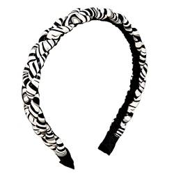 Geflochtenes Haarband aus PU-Leder, Turban, geflochtener Haarreif, Vintage-Stil, Leopardenmuster, Haarbänder für Party, geflochtener Haarreif, Vintage-Turban von XINgjyxzk