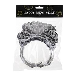 Haarband mit Aufschrift "Happy New Year" 2023, Neujahrs-Stirnband, Neujahrs-Kopfbedeckung, Frohes neues Jahr, Haarband für Frauen und Mädchen, Neujahrs-Stirnband von XINgjyxzk