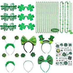 Irische Festliche Kobold Haarbänder Zum Patrick's Day Für Anziehpartys Und Feiern. Stilvolle Kleeblatt Outfits Kleeblatt Halsketten Für Frauen von XINgjyxzk