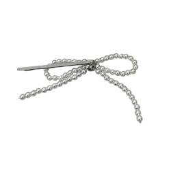 Niedliche Perlen Schleife Haarspange Einfache Mode Haarspangen Elegante Haarnadeln Vintage Quasten Haarschmuck Dekoration Elegante Perlen Bowknot Haarspange von XINgjyxzk