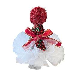 Weihnachtsmannmütze, Kopfbedeckung, Lametta-Haarspange, Weihnachts-Entenschnabel-Clip, Kopfschmuck mit Lametta, Tüll, Kegel, Hut, Cartoon, Foto-Requisiten, Weihnachts-Haarschmuck für Frauen von XINgjyxzk