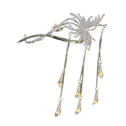 Zarte Schmetterlings-Haarnadel, chinesisches Haar mit baumelnden Metallhaaren für Haarstyling-Zubehör, Schmetterlings-Haarspangen für den Alltag, große, elegante Haarspangen von XINgjyxzk