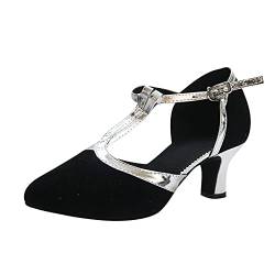 High Heels Stiletto Stiefeletten Sandalen Damen Blockabsatz Sexy Mit Absatz Riemchen Keilabsatz Sommer Böhmen Hoch Pumps weiches Bequem Plateau Vintage Elegant Hochzeit Tanzschuhe Latein Jazz von XIOerziwo