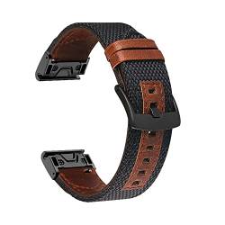 XIRIXX 26 22 mm Leder-Smartwatch-Armband für Garmin Fenix 7 7X 6 6X Pro 5 5X Plus Epix Armband, Schnellverschluss-Armband, Zubehör, For Epix, Achat von XIRIXX