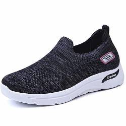 XIUH Freizeitschuhe Atmungsaktiv Sneaker Wasserdicht Flach Sporthalle Outdoor Atmungsaktiv Freizeitschuhe Joggen Flach Für Sporthalle Outdoor Jogging Laufschuhe Damen Sportschuhe Leicht von XIUH