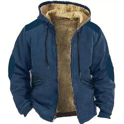 XIUH Oversized Fit Winterjacke Herren Winter Jacke Herrenmantel Skijacke Baumwolle Winter Warm Winterjacken Freizeitjacke Outdoor Winterjacke Daunenjacke Herren Herren Flanell Jacke von XIUH