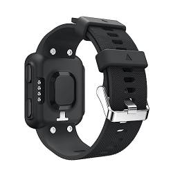 YIYOU Silikonbänder kompatibel mit Garmin Forerunner 35 Smart Watch Band Ersatzarmband Armband kompatibel mit Garmin Forerunner 35 (Color : Black) von XJBCOD