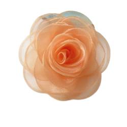 XJHHS 2/4PCS 8 * 10CM Rot Gelb Silber Satin Blume Brosche Pin Abzeichen Blume Corsage satin Rose Blume/Rosen Brosche Pin von XJHHS