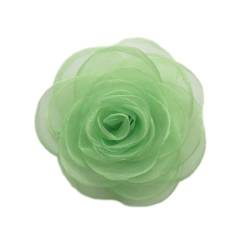 XJHHS 2/4PCS 8 * 10CM Rot Gelb Silber Satin Blume Brosche Pin Abzeichen Blume Corsage satin Rose Blume/Rosen Brosche Pin von XJHHS