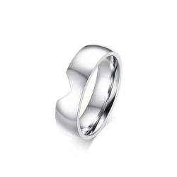 Halbherz Eheringe für Frauen Männer Allianz Einfaches Jubiläum Band Ring Bijoux Verlobungsschmuck Geschenk von XJruixi