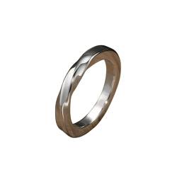 XJruixi Edelstahl Möbius Ring für Männer Twisted Knot Paare Eheringe Schicke minimalistische Ringe von XJruixi