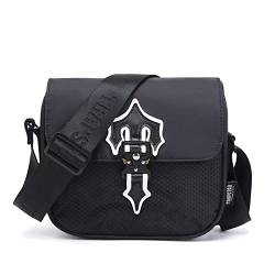 Crossbody bag breiter gurt, Fashion Trapstar Bag, Oxford Fabric Hip Hop,bauchtasche, unisex-umhängetaschen,kleine umhängetasche unisex,crossbody bag unisex breiter gurt Schwarz von XKPhframe