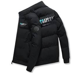 Trapstar Jacke Winter,Trapstar junge teenager winterjacke,warm,leichte,Trapstar übergangsjacke,Trapstar cottonjacken für Herren,Männer Stehkragen Jacke Winter Männer Mantel von XKPhframe