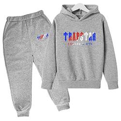 XKPhframe Trapstar Anzug für Kinder,Trapstar Jogginganzug Kinder,Trapstar Tracksuit,Trapstar Hoodie,Trapstar set,Sportanzug für Kinder,Jungen Mädchen Jogging Kleidung,F,160 von XKPhframe