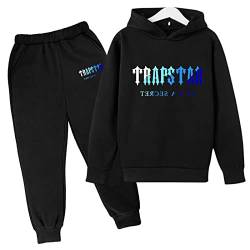 XKPhframe Trapstar Anzug für Kinder,Trapstar Jogginganzug Kinder,Trapstar Tracksuit,Trapstar set,Trapstar Hoodie,Jungen Mädchen Jogging Kleidung,Sportbekleidung für Kinder,A,120 von XKPhframe