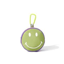 XLCTT Cartoon Lächeln Gesicht Tasche Keychain Kopfhörer Kabel Null Brieftasche Mini Plüsch Schlüsselanhänger, E, Einheitsgröße von XLCTT