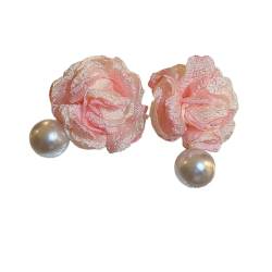 Ohrringe Sommer Perle Blume Ohrringe für Frauen Rosa Ohrstecker Luxus Designer Schmuck Geburtstagsgeschenke von XLTEAM